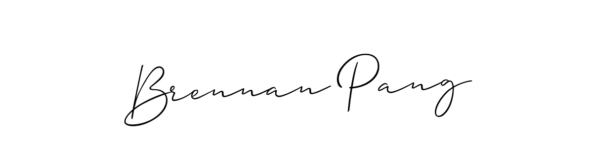 This is the best signature style for the Brennan Pang name. Also you like these signature font (Allison_Script). Mix name signature. Brennan Pang signature style 2 images and pictures png
