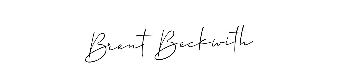Make a beautiful signature design for name Brent Beckwith. With this signature (Allison_Script) style, you can create a handwritten signature for free. Brent Beckwith signature style 2 images and pictures png