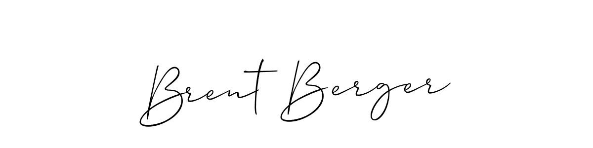 Allison_Script is a professional signature style that is perfect for those who want to add a touch of class to their signature. It is also a great choice for those who want to make their signature more unique. Get Brent Berger name to fancy signature for free. Brent Berger signature style 2 images and pictures png