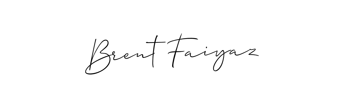 Use a signature maker to create a handwritten signature online. With this signature software, you can design (Allison_Script) your own signature for name Brent Faiyaz. Brent Faiyaz signature style 2 images and pictures png