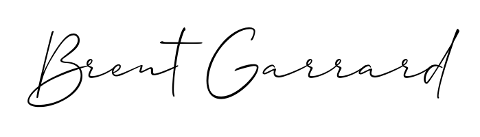 Give your name Brent Garrard an exquisite flair with the Allison_Script script font. Ideal for contracts, resumes, and formal letterheads. Brent Garrard signature style 2 images and pictures png