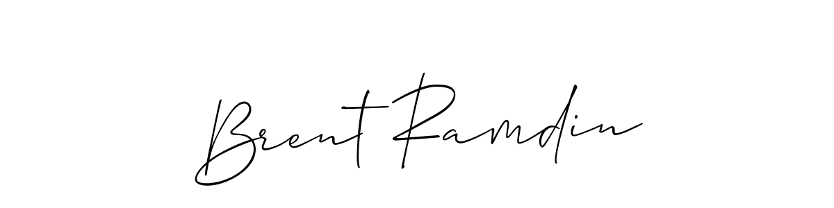 Make a beautiful signature design for name Brent Ramdin. Use this online signature maker to create a handwritten signature for free. Brent Ramdin signature style 2 images and pictures png