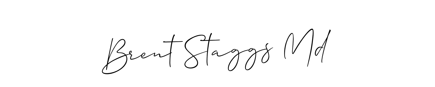 Make a short Brent Staggs Md signature style. Manage your documents anywhere anytime using Allison_Script. Create and add eSignatures, submit forms, share and send files easily. Brent Staggs Md signature style 2 images and pictures png