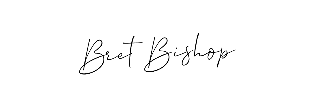 Make a beautiful signature design for name Bret Bishop. With this signature (Allison_Script) style, you can create a handwritten signature for free. Bret Bishop signature style 2 images and pictures png