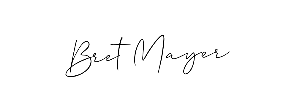 Create a beautiful signature design for name Bret Mayer. With this signature (Allison_Script) fonts, you can make a handwritten signature for free. Bret Mayer signature style 2 images and pictures png