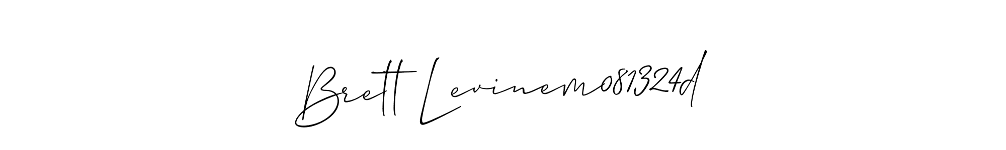 Design your own signature with our free online signature maker. With this signature software, you can create a handwritten (Allison_Script) signature for name Brett Levinem081324d. Brett Levinem081324d signature style 2 images and pictures png