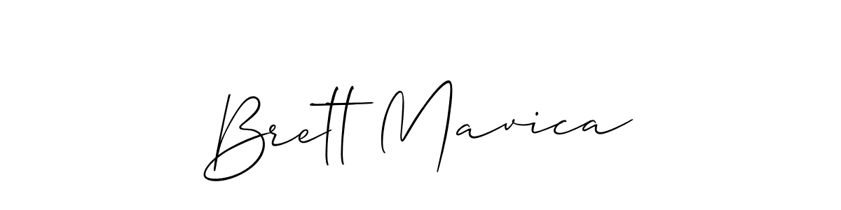 Similarly Allison_Script is the best handwritten signature design. Signature creator online .You can use it as an online autograph creator for name Brett Mavica. Brett Mavica signature style 2 images and pictures png