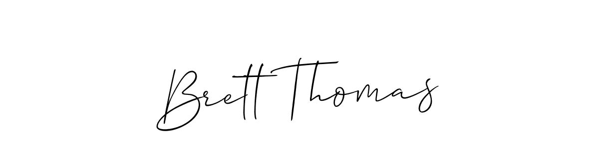 Similarly Allison_Script is the best handwritten signature design. Signature creator online .You can use it as an online autograph creator for name Brett Thomas. Brett Thomas signature style 2 images and pictures png