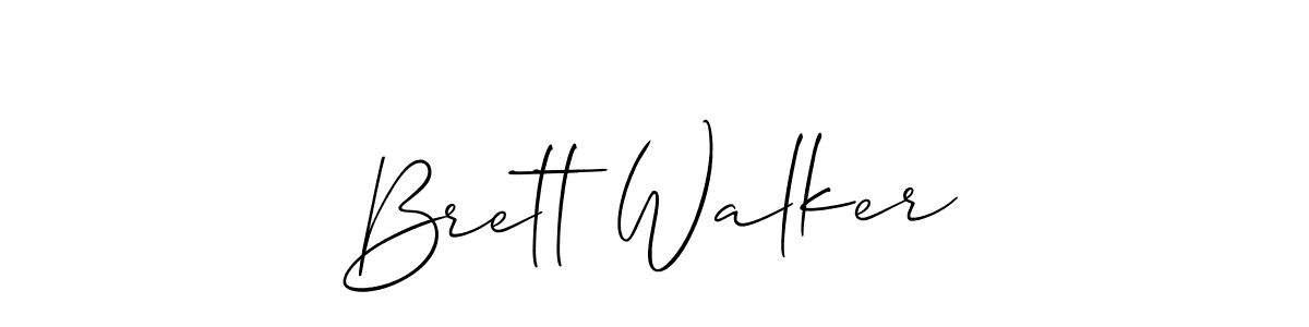 How to make Brett Walker name signature. Use Allison_Script style for creating short signs online. This is the latest handwritten sign. Brett Walker signature style 2 images and pictures png