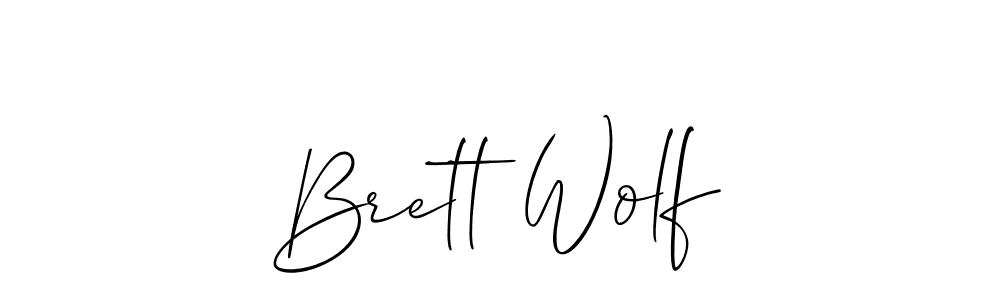 How to Draw Brett Wolf signature style? Allison_Script is a latest design signature styles for name Brett Wolf. Brett Wolf signature style 2 images and pictures png