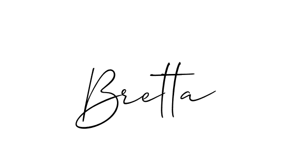 Also You can easily find your signature by using the search form. We will create Bretta name handwritten signature images for you free of cost using Allison_Script sign style. Bretta signature style 2 images and pictures png