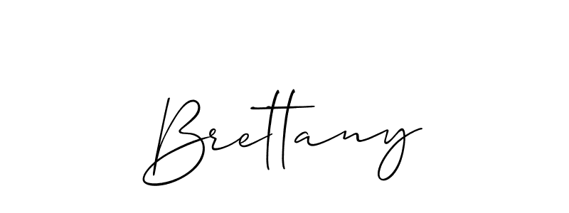 Brettany stylish signature style. Best Handwritten Sign (Allison_Script) for my name. Handwritten Signature Collection Ideas for my name Brettany. Brettany signature style 2 images and pictures png