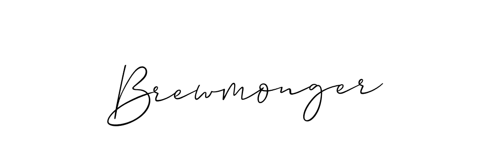 Create a beautiful signature design for name Brewmonger. With this signature (Allison_Script) fonts, you can make a handwritten signature for free. Brewmonger signature style 2 images and pictures png