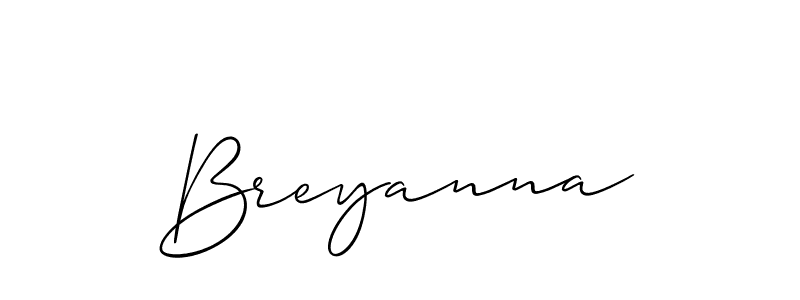 Make a beautiful signature design for name Breyanna. Use this online signature maker to create a handwritten signature for free. Breyanna signature style 2 images and pictures png