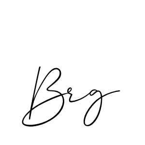 Make a beautiful signature design for name Brg. With this signature (Allison_Script) style, you can create a handwritten signature for free. Brg signature style 2 images and pictures png