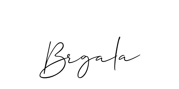 Use a signature maker to create a handwritten signature online. With this signature software, you can design (Allison_Script) your own signature for name Brgala. Brgala signature style 2 images and pictures png