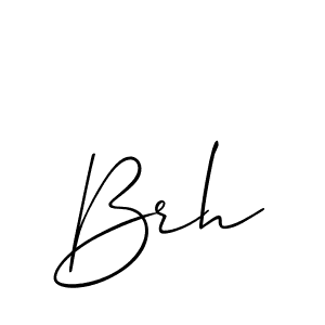 Create a beautiful signature design for name Brh. With this signature (Allison_Script) fonts, you can make a handwritten signature for free. Brh signature style 2 images and pictures png