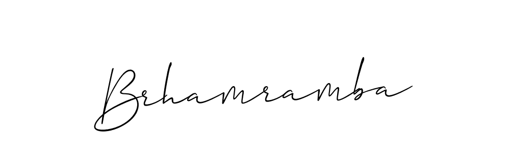 You should practise on your own different ways (Allison_Script) to write your name (Brhamramba) in signature. don't let someone else do it for you. Brhamramba signature style 2 images and pictures png