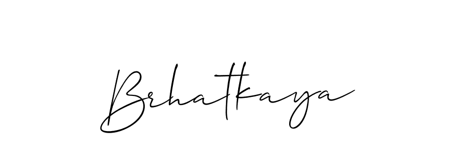 You should practise on your own different ways (Allison_Script) to write your name (Brhatkaya) in signature. don't let someone else do it for you. Brhatkaya signature style 2 images and pictures png