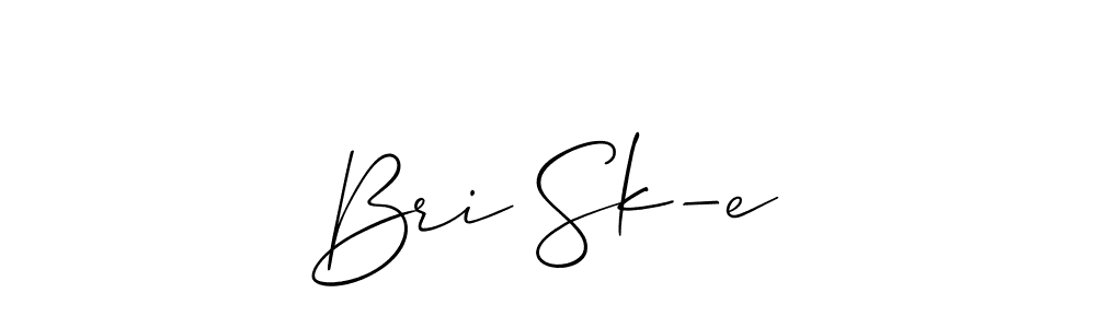 Allison_Script is a professional signature style that is perfect for those who want to add a touch of class to their signature. It is also a great choice for those who want to make their signature more unique. Get Bri Sk—e name to fancy signature for free. Bri Sk—e signature style 2 images and pictures png