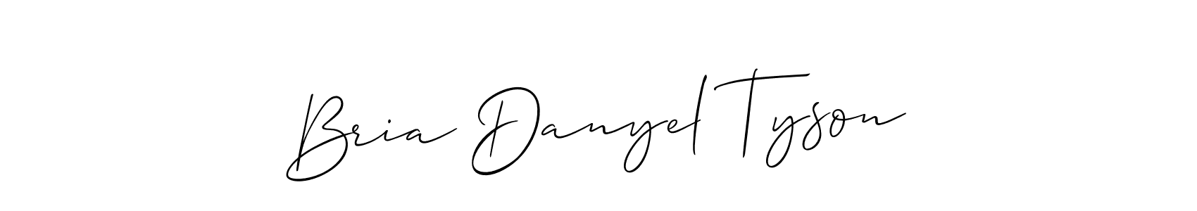 Design your own signature with our free online signature maker. With this signature software, you can create a handwritten (Allison_Script) signature for name Bria Danyel Tyson. Bria Danyel Tyson signature style 2 images and pictures png