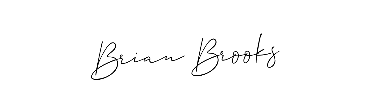 Design your own signature with our free online signature maker. With this signature software, you can create a handwritten (Allison_Script) signature for name Brian Brooks. Brian Brooks signature style 2 images and pictures png