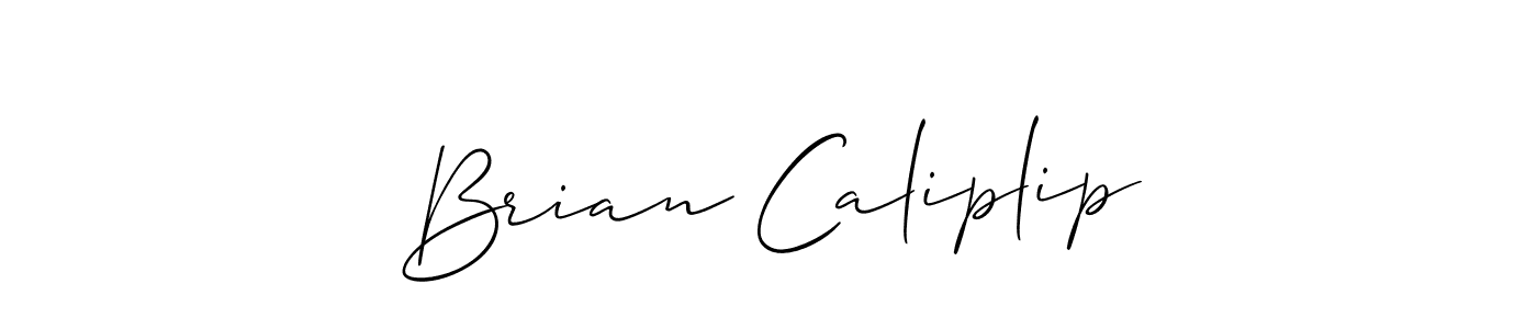 How to make Brian Caliplip signature? Allison_Script is a professional autograph style. Create handwritten signature for Brian Caliplip name. Brian Caliplip signature style 2 images and pictures png