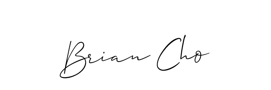 Design your own signature with our free online signature maker. With this signature software, you can create a handwritten (Allison_Script) signature for name Brian Cho. Brian Cho signature style 2 images and pictures png