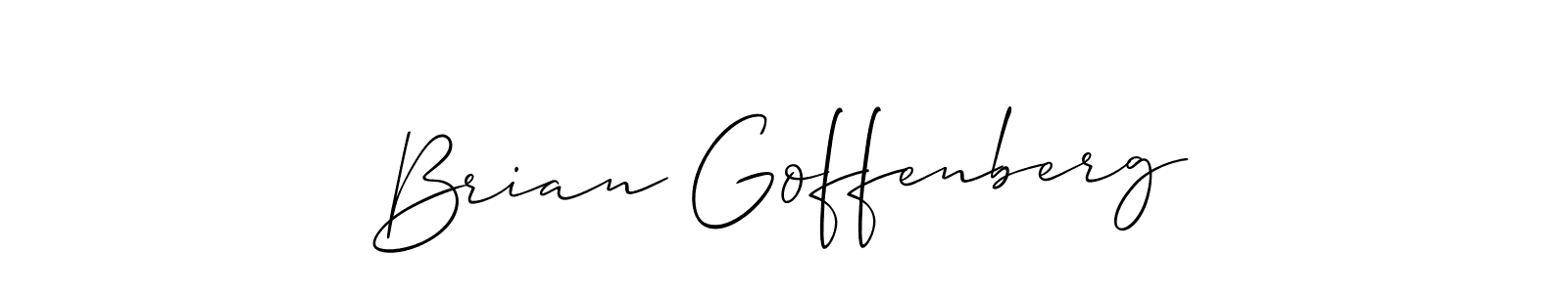 How to make Brian Goffenberg name signature. Use Allison_Script style for creating short signs online. This is the latest handwritten sign. Brian Goffenberg signature style 2 images and pictures png