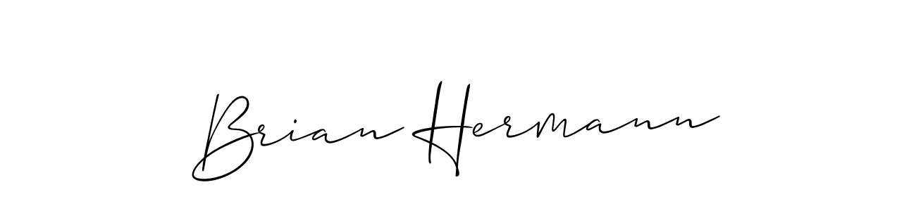 Use a signature maker to create a handwritten signature online. With this signature software, you can design (Allison_Script) your own signature for name Brian Hermann. Brian Hermann signature style 2 images and pictures png