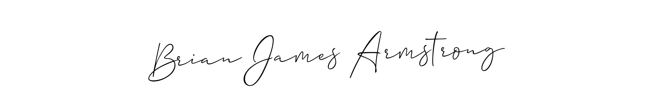 Make a beautiful signature design for name Brian James Armstrong. With this signature (Allison_Script) style, you can create a handwritten signature for free. Brian James Armstrong signature style 2 images and pictures png