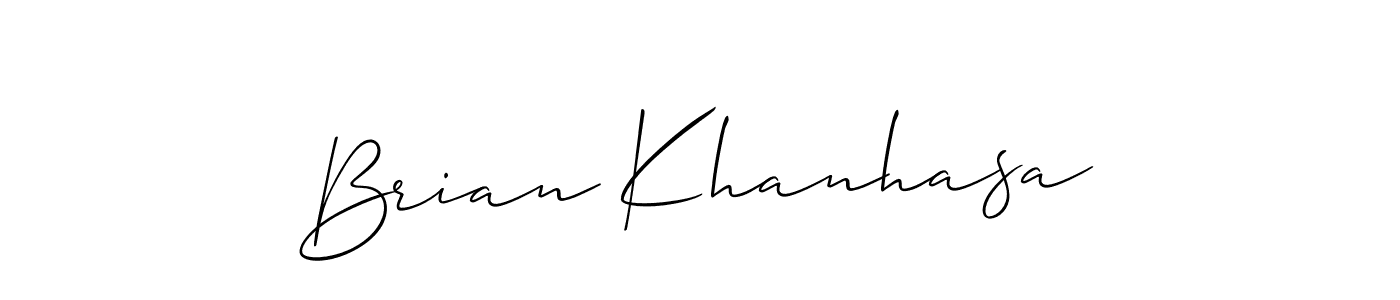 Brian Khanhasa stylish signature style. Best Handwritten Sign (Allison_Script) for my name. Handwritten Signature Collection Ideas for my name Brian Khanhasa. Brian Khanhasa signature style 2 images and pictures png