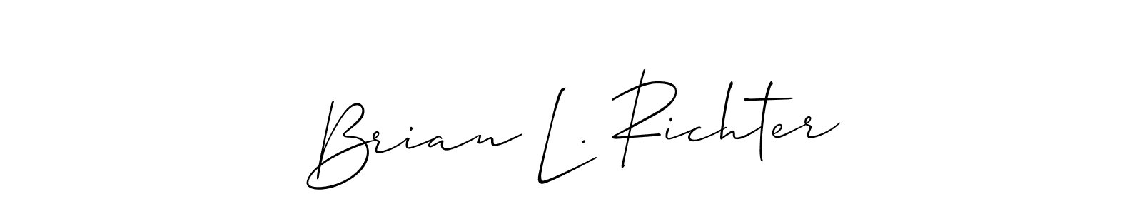 The best way (Allison_Script) to make a short signature is to pick only two or three words in your name. The name Brian L. Richter include a total of six letters. For converting this name. Brian L. Richter signature style 2 images and pictures png