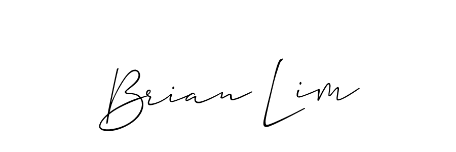 Make a beautiful signature design for name Brian Lim. With this signature (Allison_Script) style, you can create a handwritten signature for free. Brian Lim signature style 2 images and pictures png