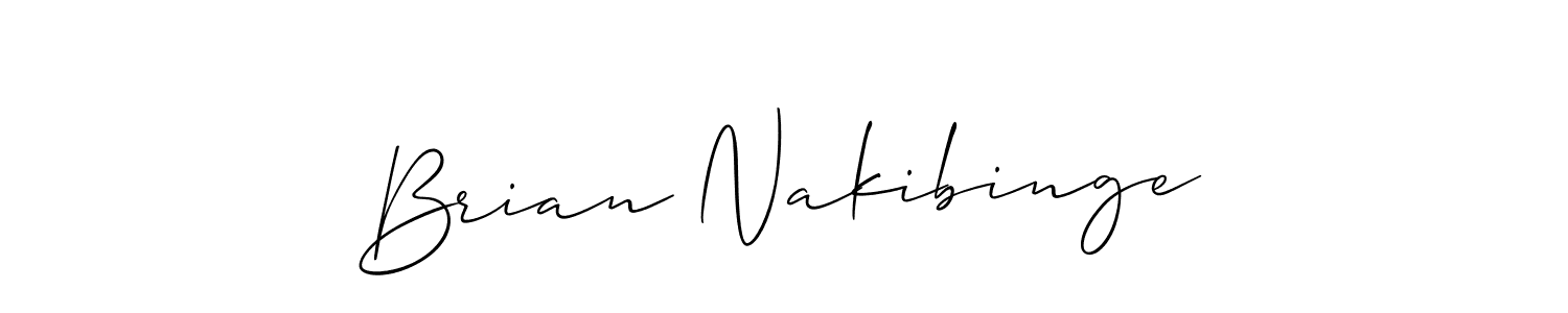 How to make Brian Nakibinge name signature. Use Allison_Script style for creating short signs online. This is the latest handwritten sign. Brian Nakibinge signature style 2 images and pictures png