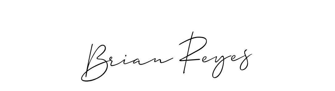 Use a signature maker to create a handwritten signature online. With this signature software, you can design (Allison_Script) your own signature for name Brian Reyes. Brian Reyes signature style 2 images and pictures png