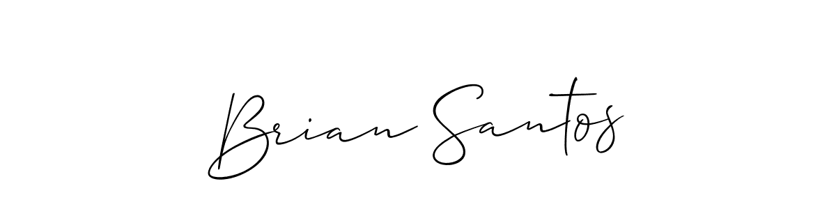 Create a beautiful signature design for name Brian Santos. With this signature (Allison_Script) fonts, you can make a handwritten signature for free. Brian Santos signature style 2 images and pictures png