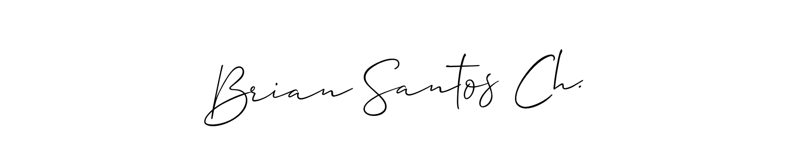 if you are searching for the best signature style for your name Brian Santos Ch.. so please give up your signature search. here we have designed multiple signature styles  using Allison_Script. Brian Santos Ch. signature style 2 images and pictures png