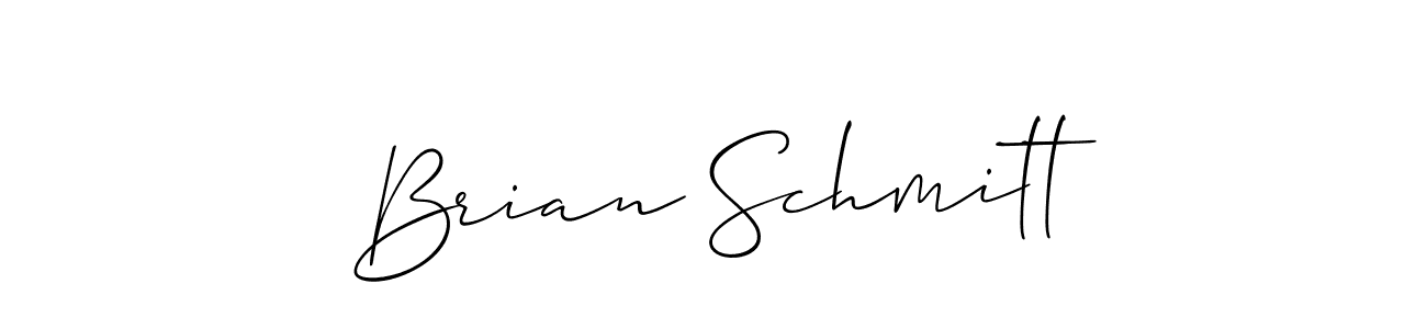 Brian Schmitt stylish signature style. Best Handwritten Sign (Allison_Script) for my name. Handwritten Signature Collection Ideas for my name Brian Schmitt. Brian Schmitt signature style 2 images and pictures png
