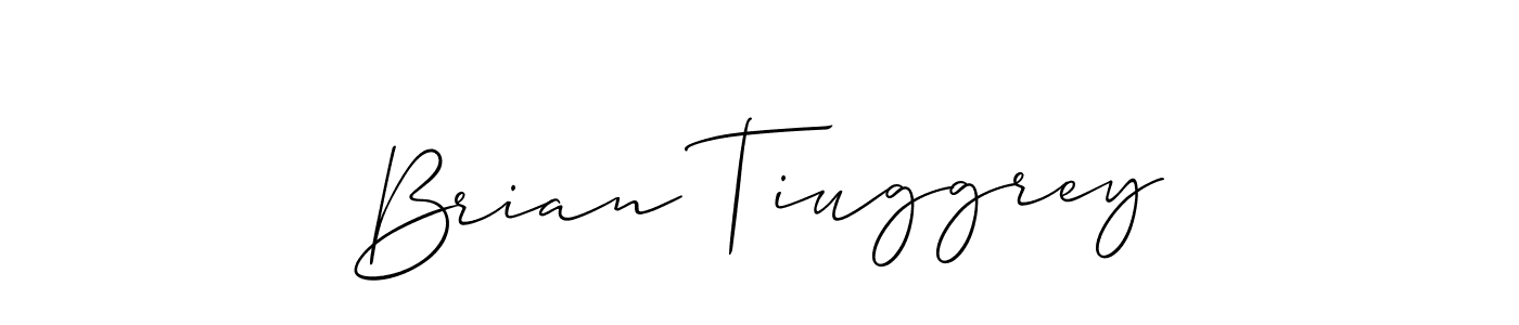 It looks lik you need a new signature style for name Brian Tiuggrey. Design unique handwritten (Allison_Script) signature with our free signature maker in just a few clicks. Brian Tiuggrey signature style 2 images and pictures png