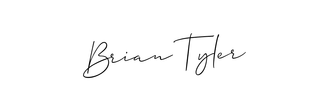 You should practise on your own different ways (Allison_Script) to write your name (Brian Tyler) in signature. don't let someone else do it for you. Brian Tyler signature style 2 images and pictures png