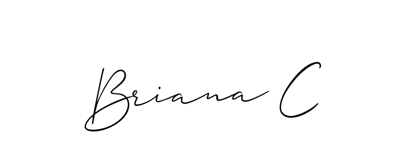 Best and Professional Signature Style for Briana C. Allison_Script Best Signature Style Collection. Briana C signature style 2 images and pictures png