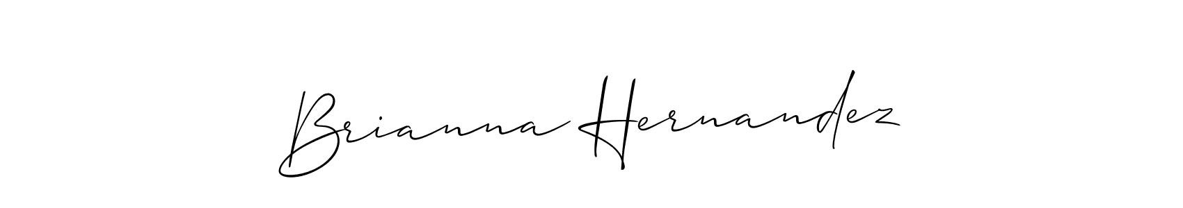 How to make Brianna Hernandez signature? Allison_Script is a professional autograph style. Create handwritten signature for Brianna Hernandez name. Brianna Hernandez signature style 2 images and pictures png