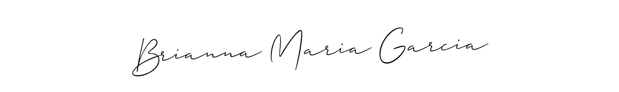 Create a beautiful signature design for name Brianna Maria Garcia. With this signature (Allison_Script) fonts, you can make a handwritten signature for free. Brianna Maria Garcia signature style 2 images and pictures png