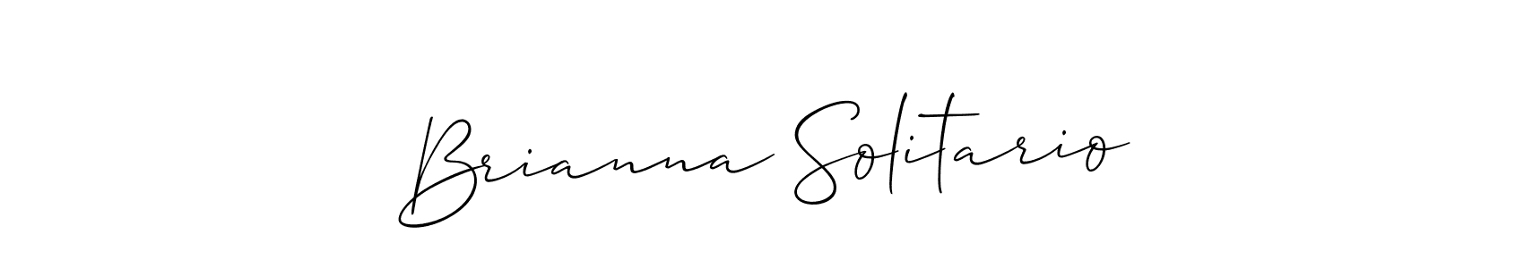 Design your own signature with our free online signature maker. With this signature software, you can create a handwritten (Allison_Script) signature for name Brianna Solitario. Brianna Solitario signature style 2 images and pictures png