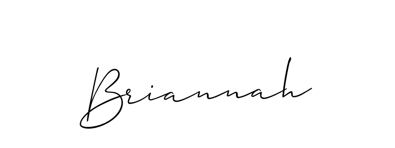 The best way (Allison_Script) to make a short signature is to pick only two or three words in your name. The name Briannah include a total of six letters. For converting this name. Briannah signature style 2 images and pictures png