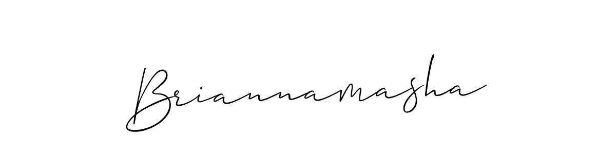 The best way (Allison_Script) to make a short signature is to pick only two or three words in your name. The name Briannamasha include a total of six letters. For converting this name. Briannamasha signature style 2 images and pictures png