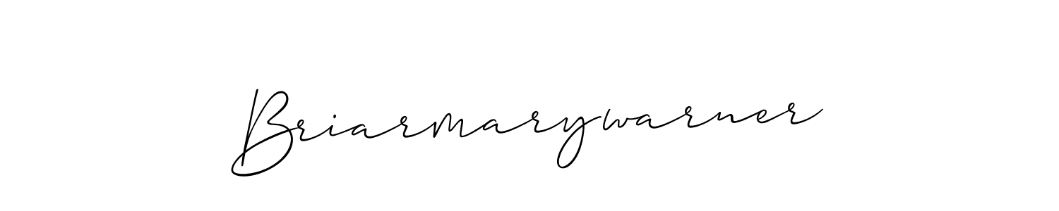 Design your own signature with our free online signature maker. With this signature software, you can create a handwritten (Allison_Script) signature for name Briarmarywarner. Briarmarywarner signature style 2 images and pictures png