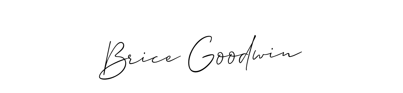 Brice Goodwin stylish signature style. Best Handwritten Sign (Allison_Script) for my name. Handwritten Signature Collection Ideas for my name Brice Goodwin. Brice Goodwin signature style 2 images and pictures png