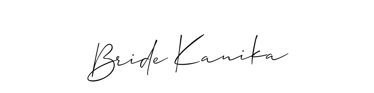 You can use this online signature creator to create a handwritten signature for the name Bride Kanika. This is the best online autograph maker. Bride Kanika signature style 2 images and pictures png